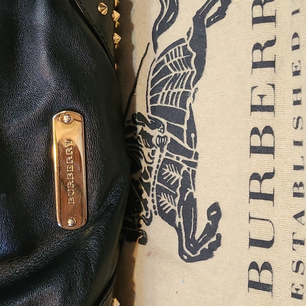 Burberry Lambskin Bridle Studs Small Canterbury Tote Black - Picture 2 of 12